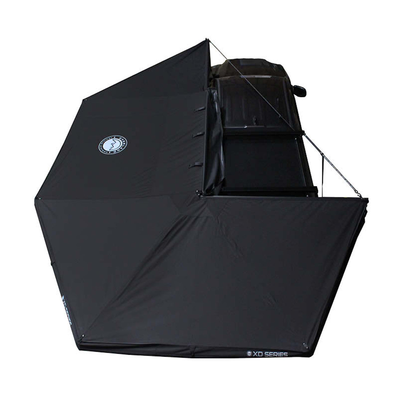 XD Nomadic 270 - Awning W/Lights and Black Out , Driver Side, Black Body, Black Trim and Black Travel Cover Overland Vehicle Systems-4x4 Mega Store