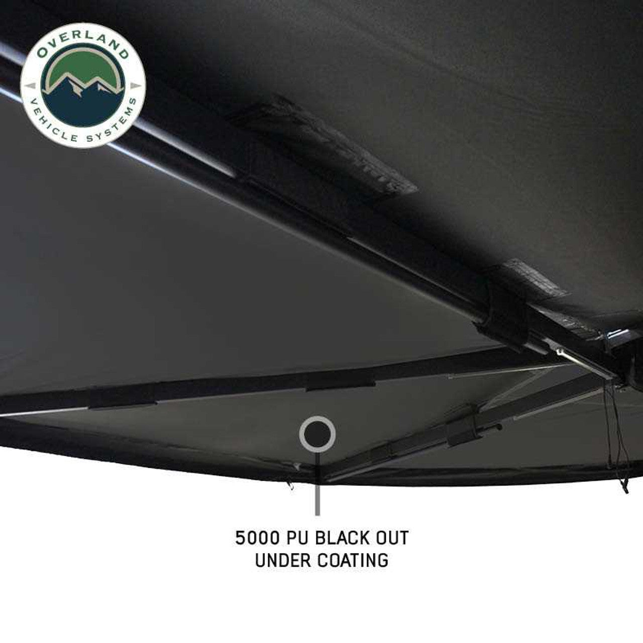 XD Nomadic 270 - Awning W/Lights and Black Out , Driver Side, Black Body, Black Trim and Black Travel Cover Overland Vehicle Systems-4x4 Mega Store