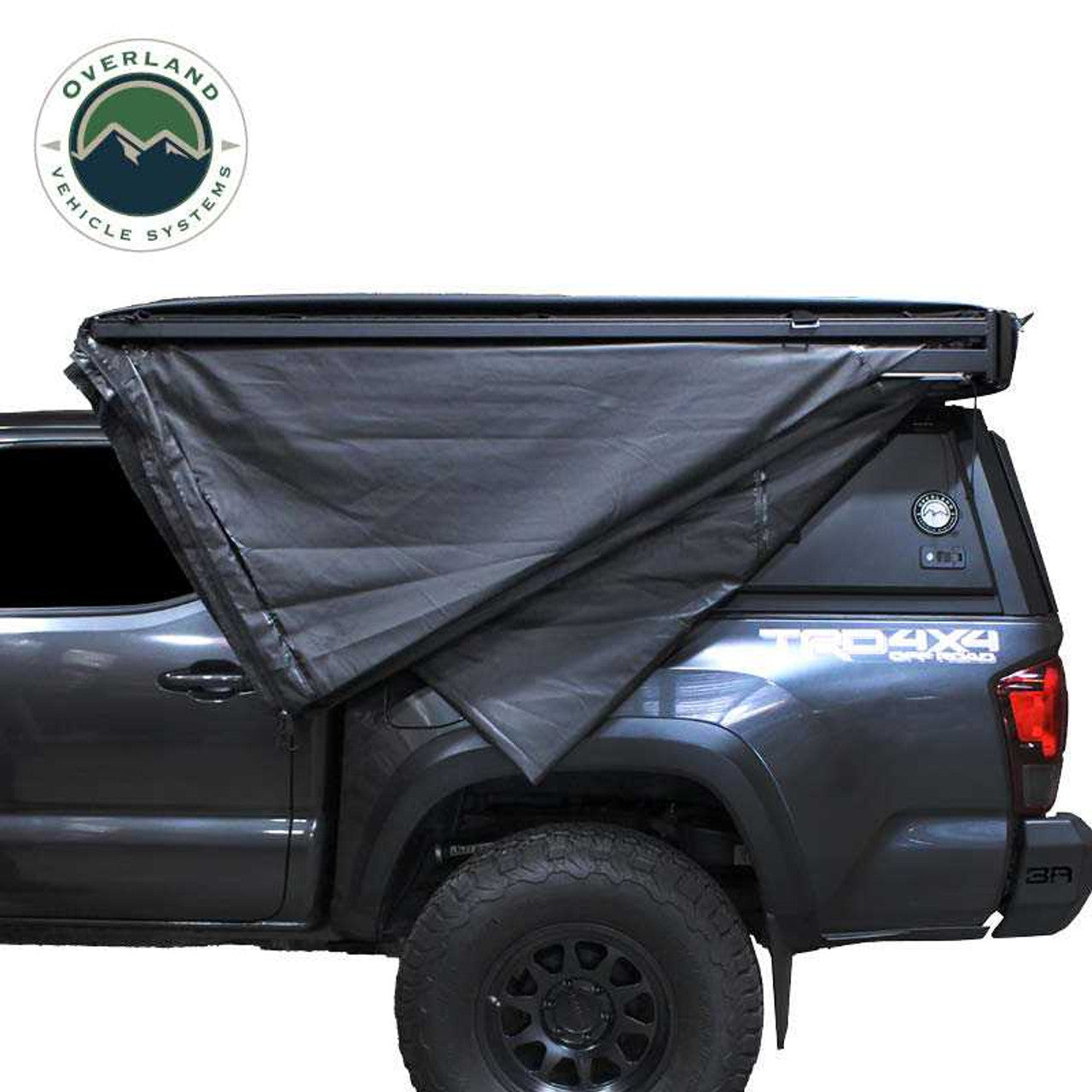 XD Nomadic 270 - Awning W/Lights and Black Out , Passenger Side, Black Body, Black Trim and Black Travel Cover Overland Vehicle Systems-4x4 Mega Store