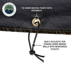 XD Nomadic 270 - Awning Wall 1 W/Black Out, Driver Side, Black Body, Black Trim W/Storage Bag Overland Vehicle Systems