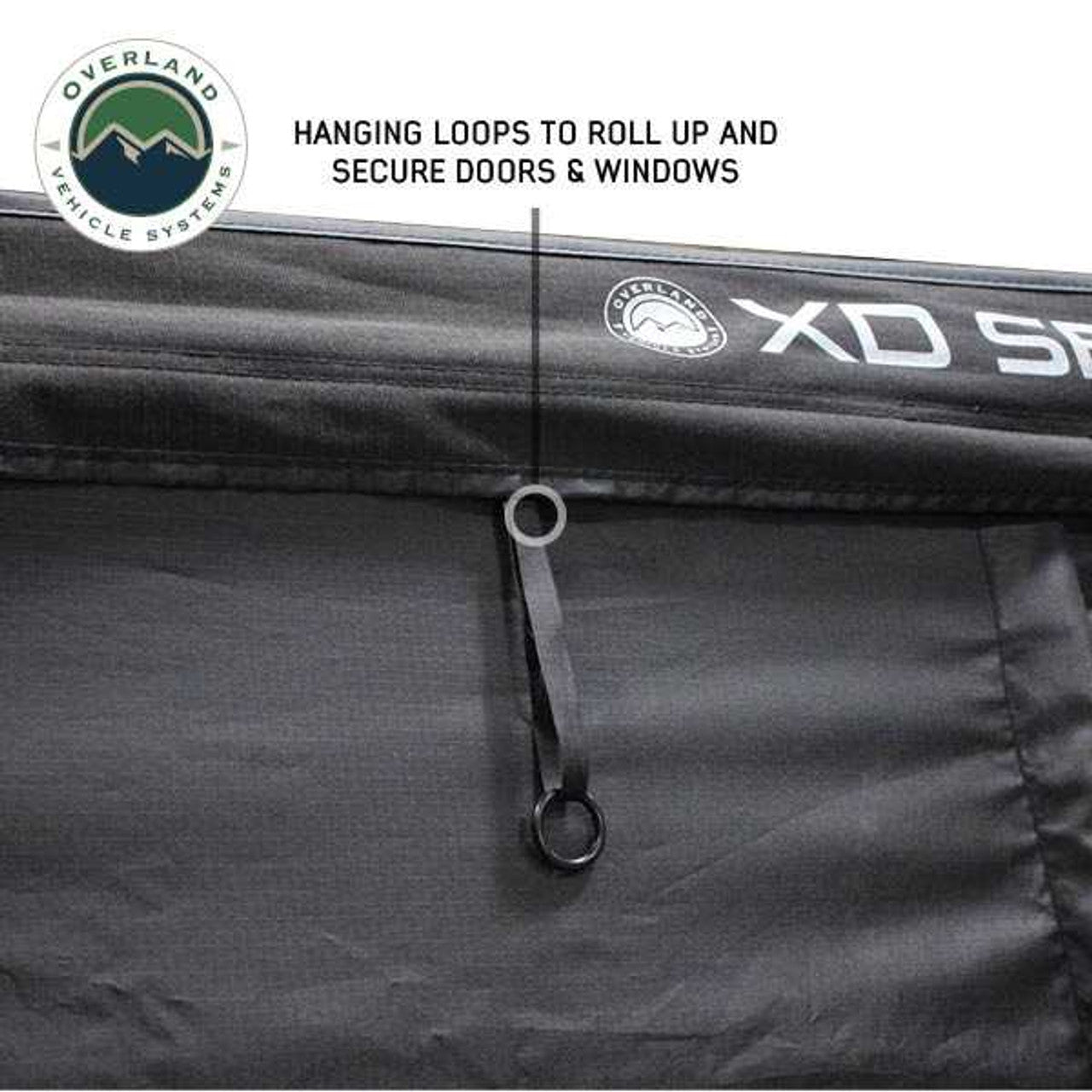 XD Nomadic 270 - Awning Wall 1 W/Black Out, Passenger Side, Black Body, Black Trim W/Storage Bag Overland Vehicle Systems-4x4 Mega Store