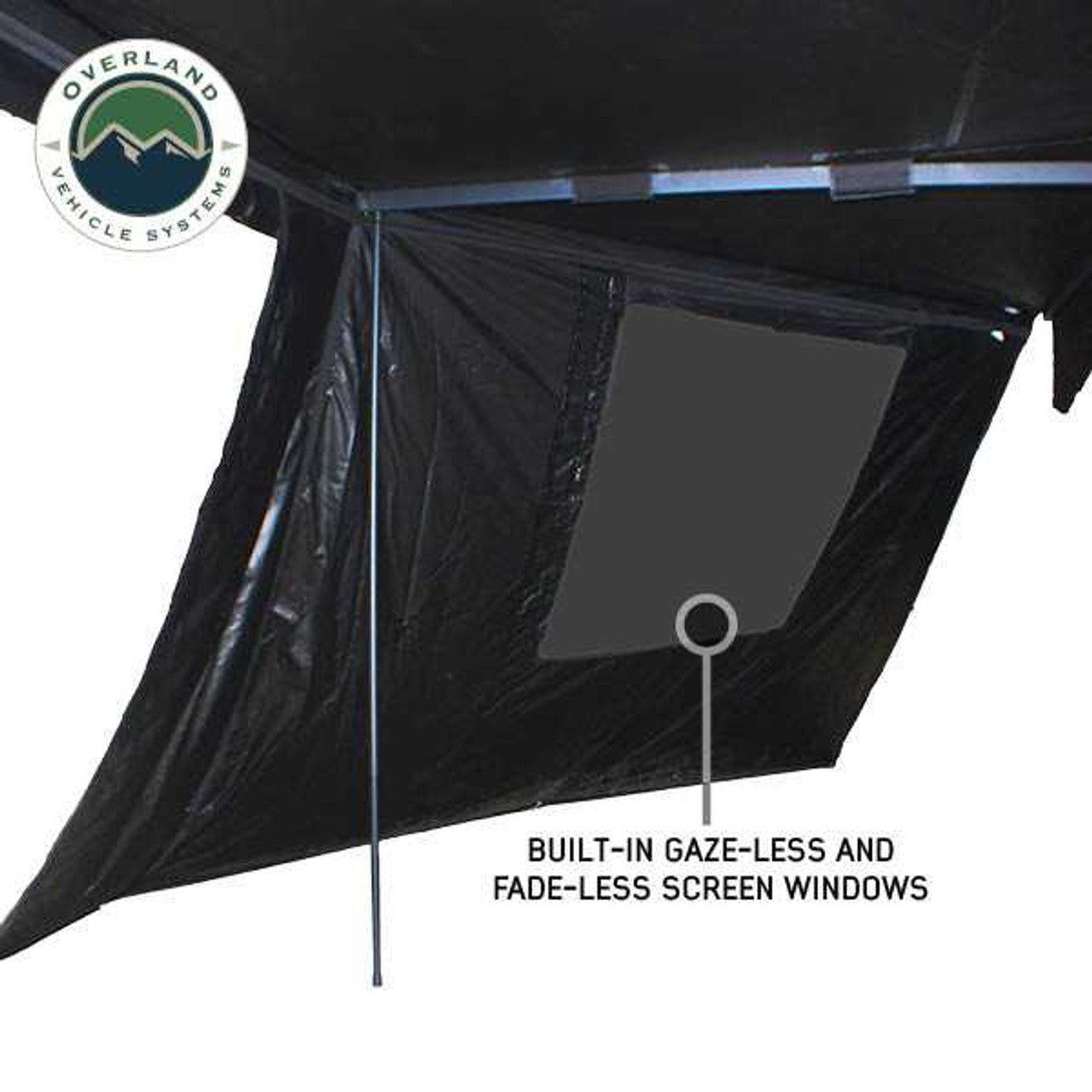 XD Nomadic 270 - Awning Wall 3 W/Black Out, Driver Side, Black Body, Black Trim W/Storage Bag Overland Vehicle Systems-4x4 Mega Store