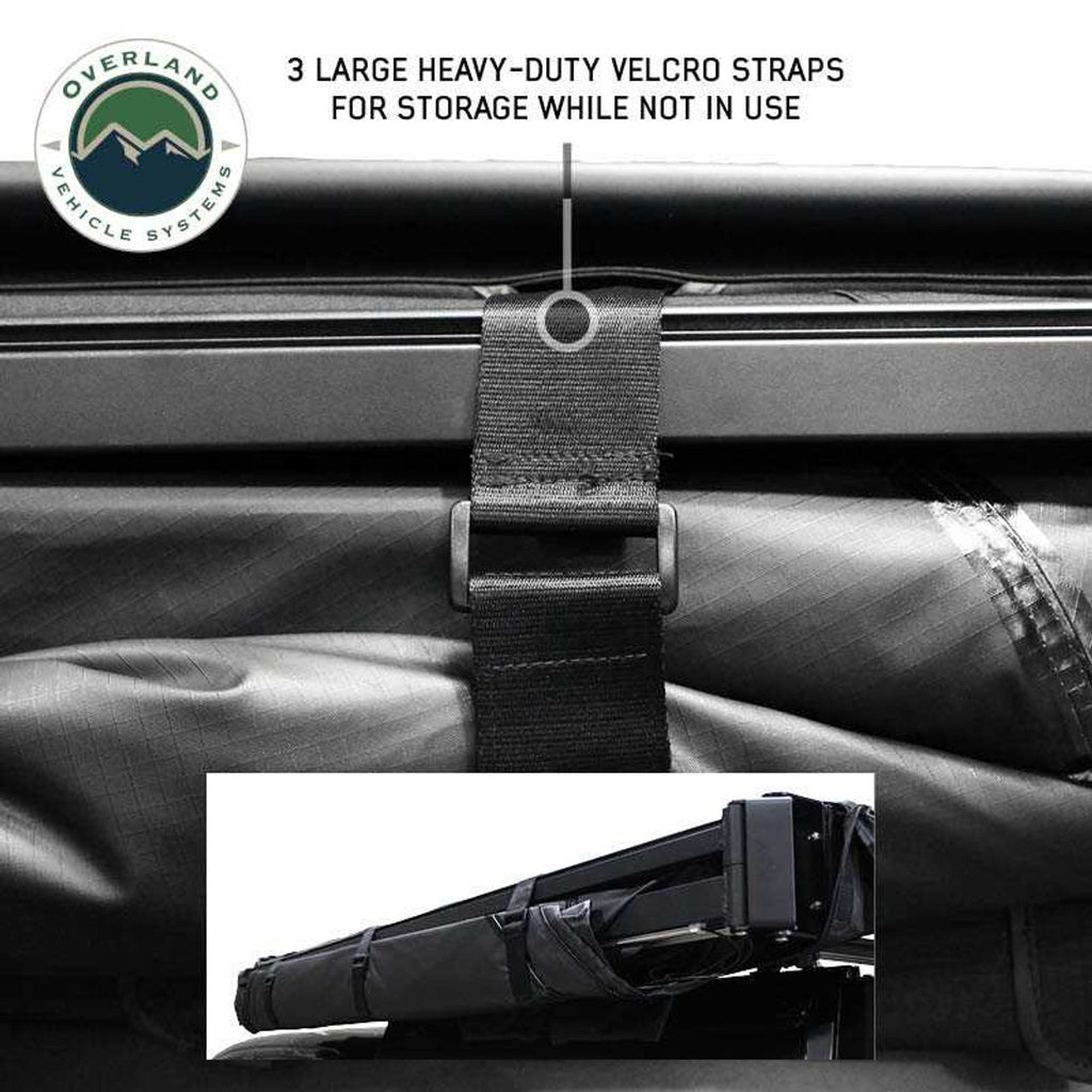 XD Nomadic 270 - Awning, Lights, Black Out, Wall Kit, Driver Side, Black Body, Black Trim and Black Travel Cover Overland Vehicle Systems-4x4 Mega Store