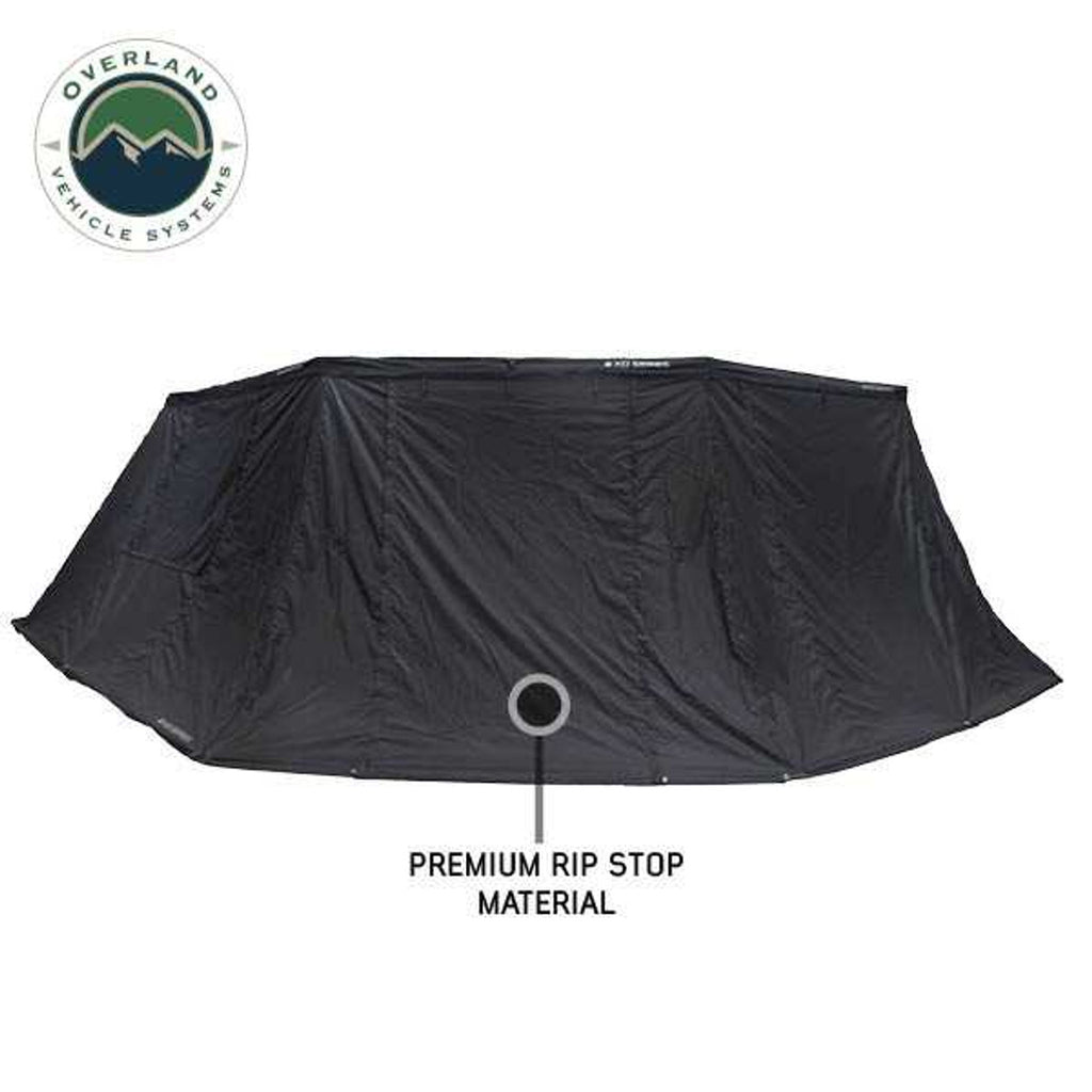 XD Nomadic 270 - Awning, Lights, Black Out, Wall Kit, Passenger Side, Black Body, Black Trim and Black Travel Cover Overland Vehicle Systems-4x4 Mega Store