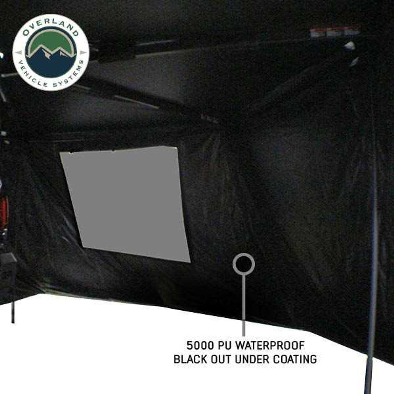 XD Nomadic 270 - Awning, Lights, Black Out, Wall Kit, Passenger Side, Black Body, Black Trim and Black Travel Cover Overland Vehicle Systems-4x4 Mega Store