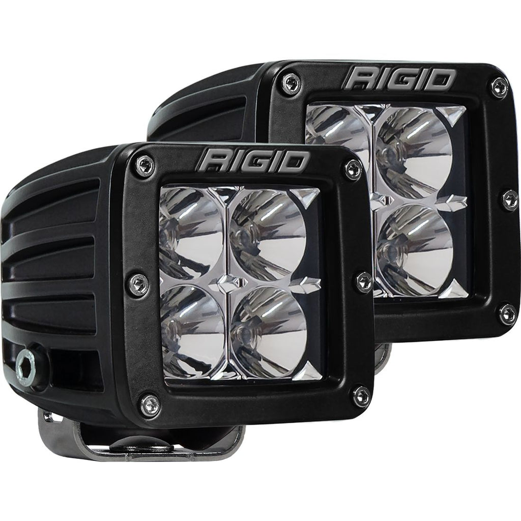 Flood Surface Mount Black Pair D-Series Pro RIGID Industries