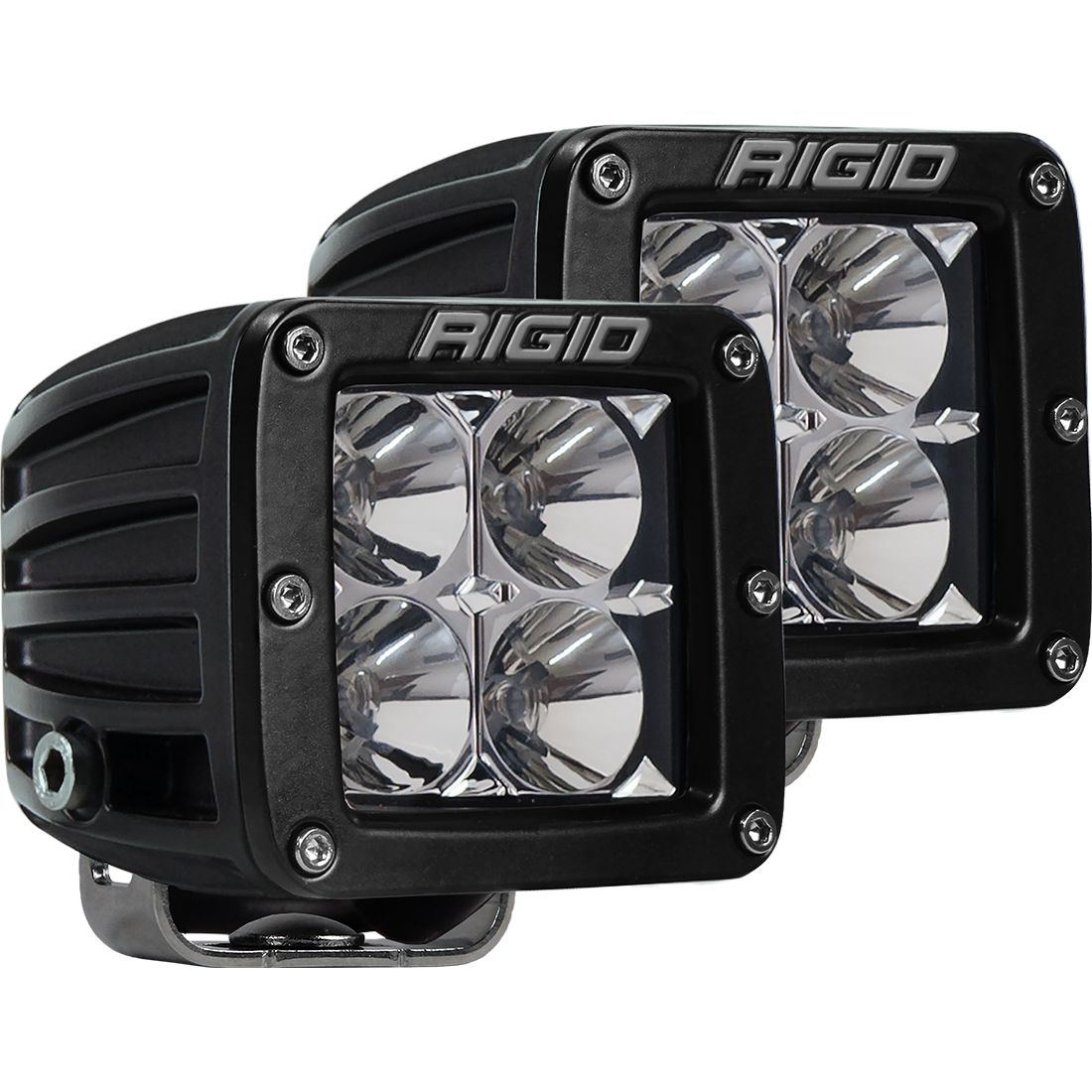 Flood Surface Mount Black Pair D-Series Pro RIGID Industries