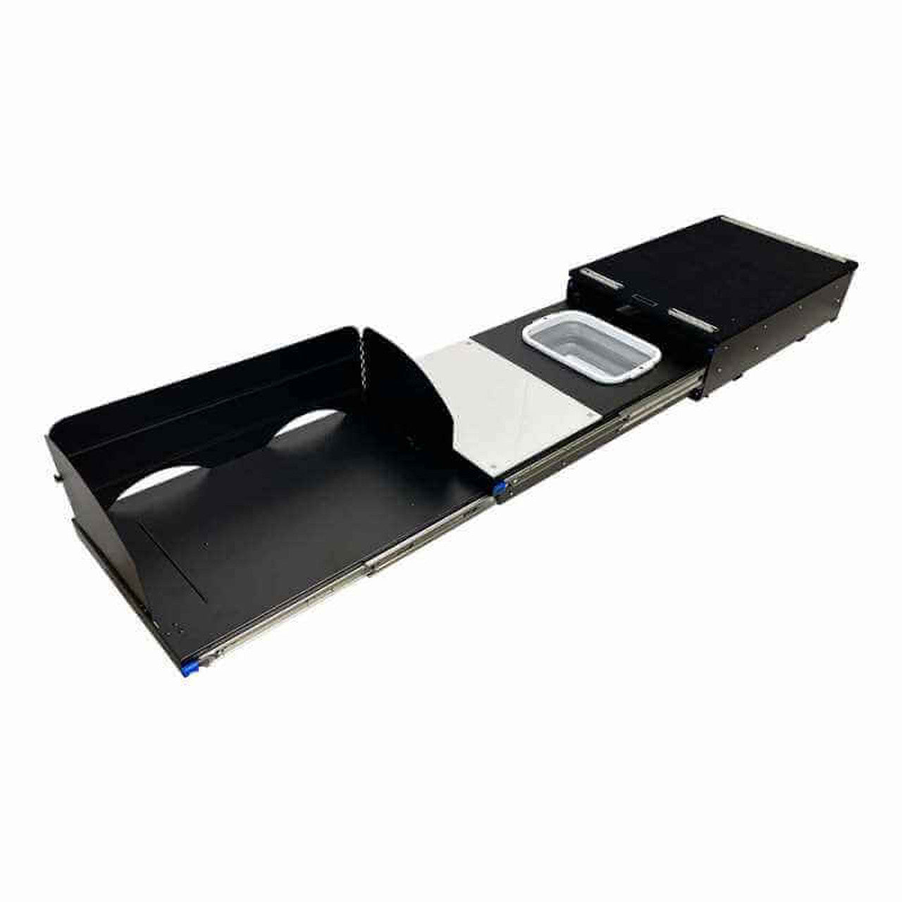 Cargo Box Kitchen With Slide Out Sink, Cooking Shelve and Slide Out Work Station Overland Vehicle Systems-4x4 Mega Store