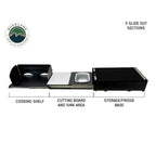 Cargo Box Kitchen With Slide Out Sink, Cooking Shelve and Slide Out Work Station Overland Vehicle Systems-4x4 Mega Store