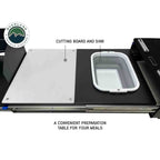 Cargo Box Kitchen With Slide Out Sink, Cooking Shelve and Slide Out Work Station Overland Vehicle Systems-4x4 Mega Store
