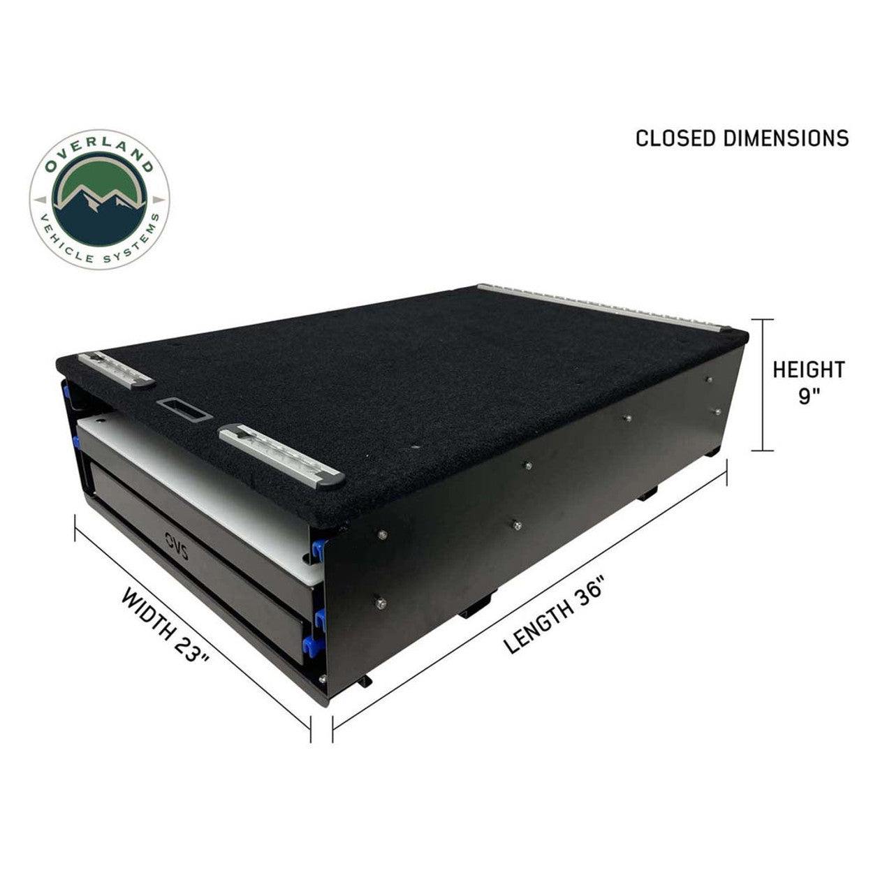 Cargo Box Kitchen With Slide Out Sink, Cooking Shelve and Slide Out Work Station Overland Vehicle Systems-4x4 Mega Store