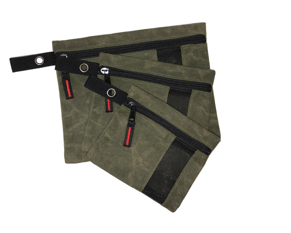 Waxed Canvas - Small Size Utility Bags with Pockets Overland Vehicle Systems-4x4 Mega Store