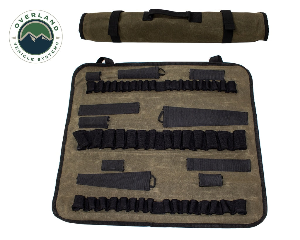 Rolled Socket Organizer Storage Bag - #16 Waxed Canvas Overland Vehicle Systems-4x4 Mega Store