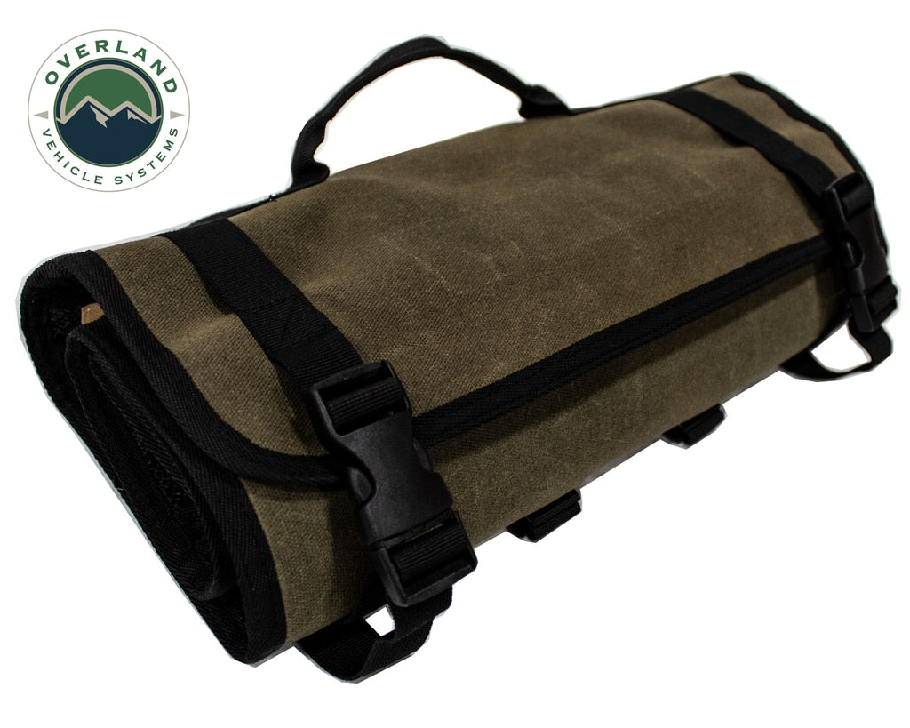 Rolled Bag First Aid - Waxed Canvas First Aid Bag for Car Overland Vehicle Systems-4x4 Mega Store