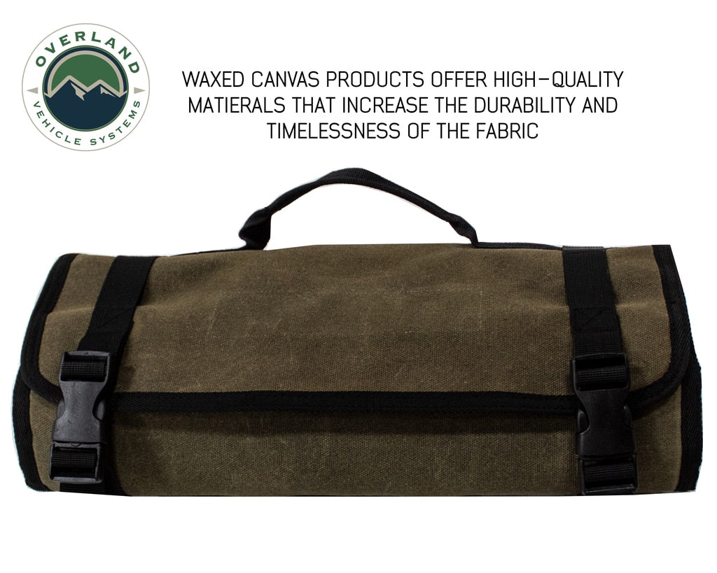 Rolled Bag First Aid - Waxed Canvas First Aid Bag for Car Overland Vehicle Systems-4x4 Mega Store