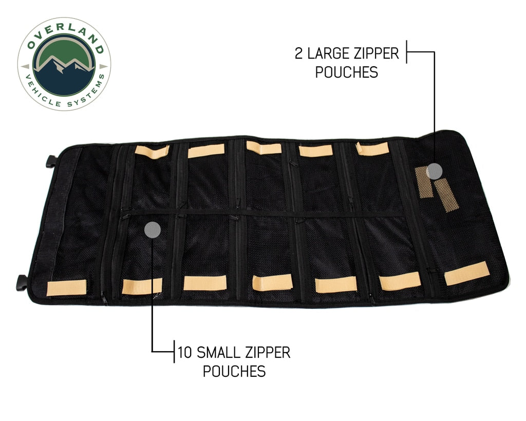 Rolled Bag First Aid - Waxed Canvas First Aid Bag for Car Overland Vehicle Systems-4x4 Mega Store