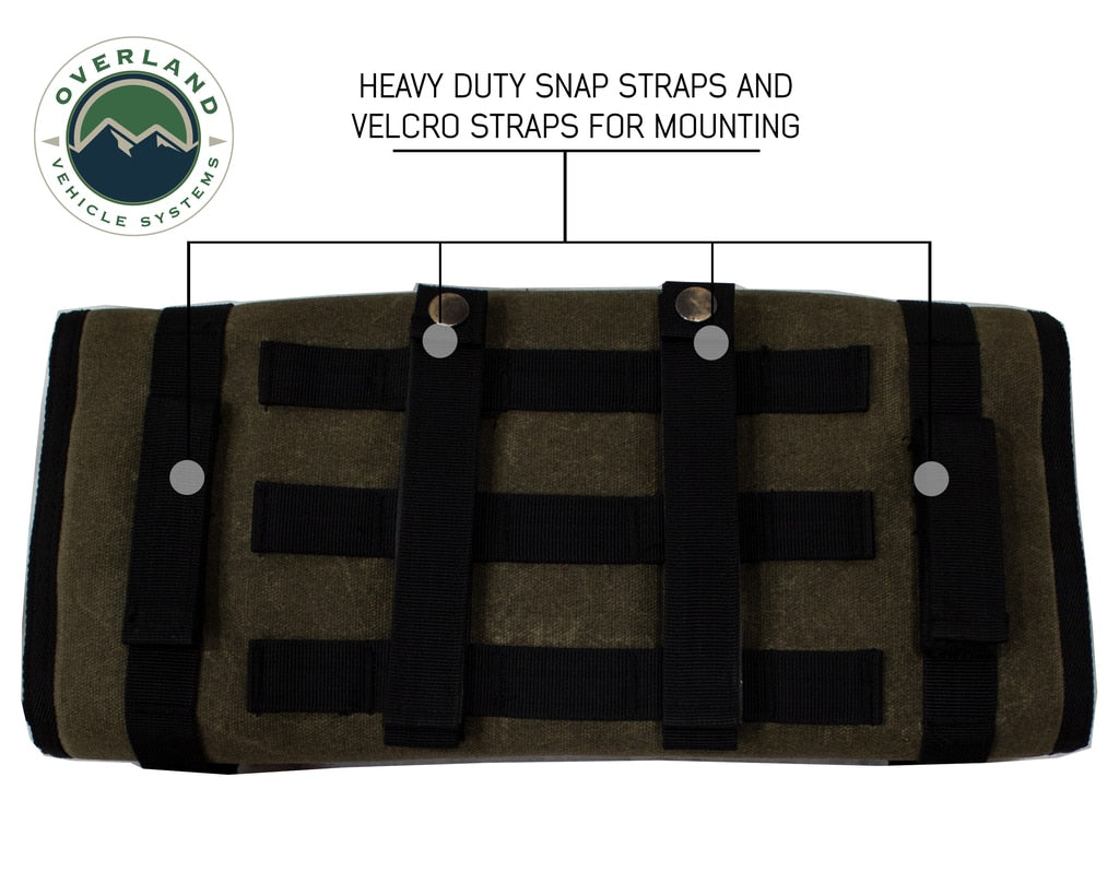 Rolled Bag First Aid - Waxed Canvas First Aid Bag for Car Overland Vehicle Systems-4x4 Mega Store
