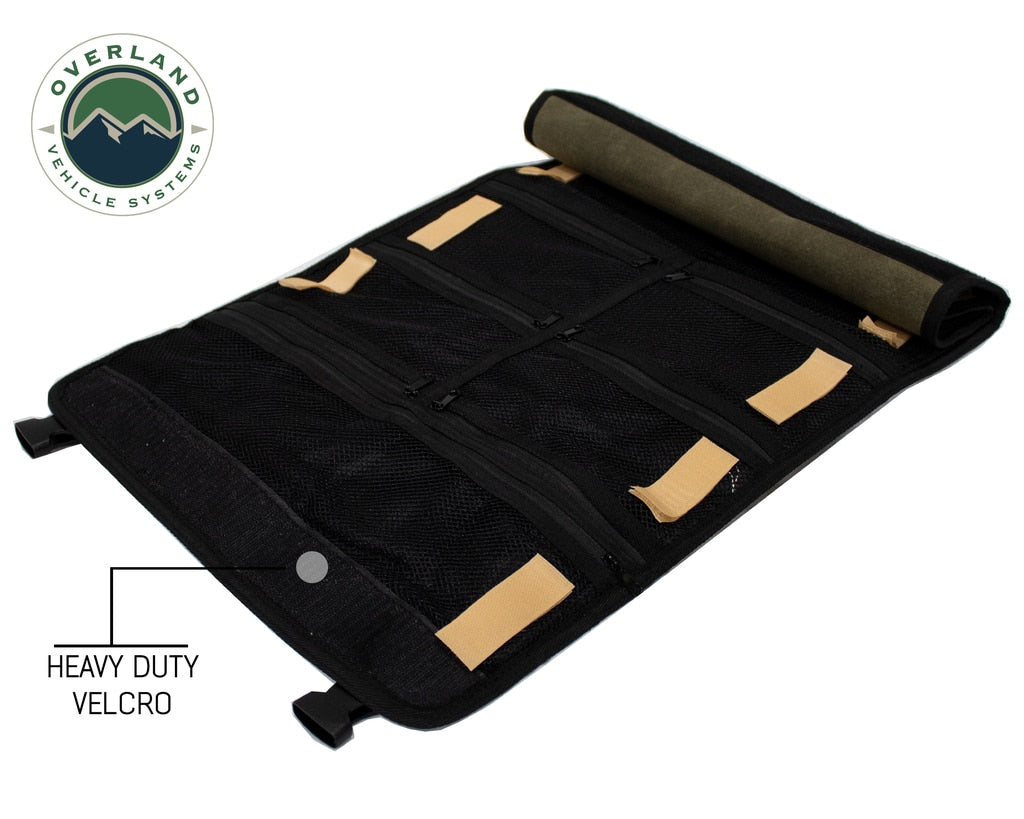 Rolled Bag First Aid - Waxed Canvas First Aid Bag for Car Overland Vehicle Systems-4x4 Mega Store