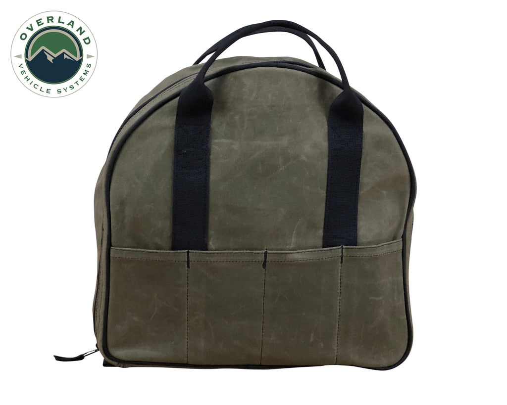 Jumper Cable Bag #16 Waxed Canvas Durable Storage Solution Overland Vehicle Systems-4x4 Mega Store