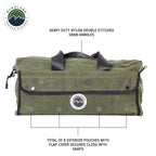 Organize With Overland Vehicle Systems Wax Canvas Small Duffle Bag Overland Vehicle Systems-4x4 Mega Store
