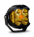Baja Designs LP4 Pro LED Driving/Combo light in amber, front three-quarter view showing lens and housing detail
