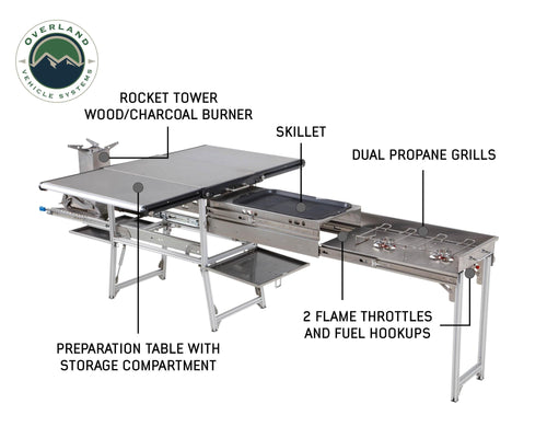 Cook With Overland Vehicle Systems Portable Komodo Camp Kitchen Overland Vehicle Systems-4x4 Mega Store