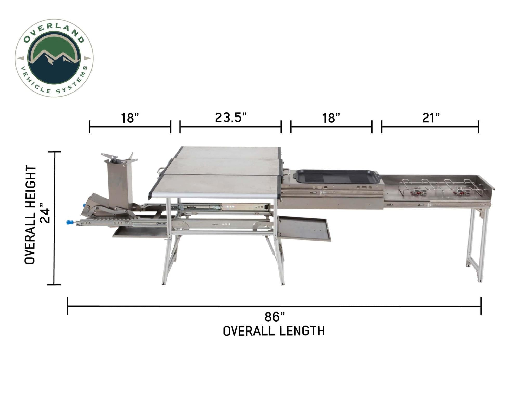 Cook With Overland Vehicle Systems Portable Komodo Camp Kitchen Overland Vehicle Systems-4x4 Mega Store