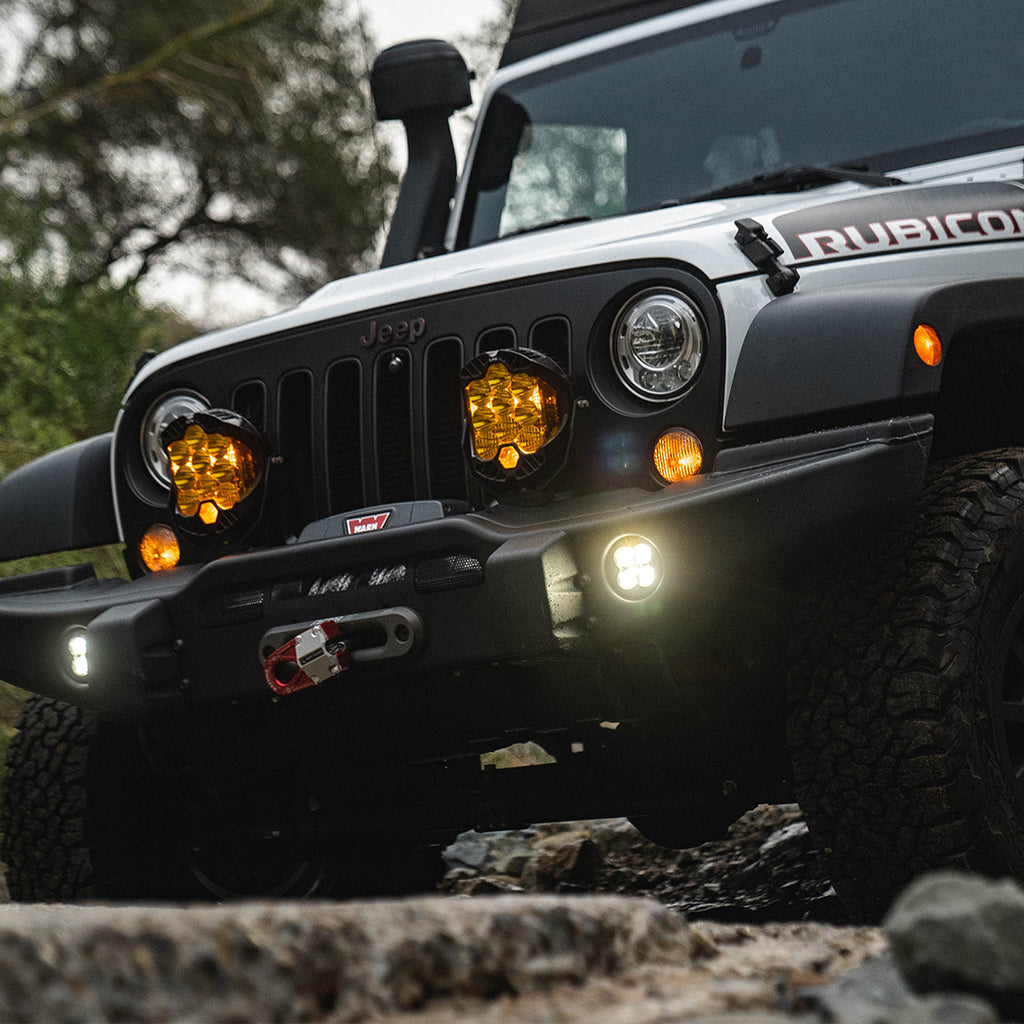 Baja Designs LP9 Series LED light pod showing compact housing and lens detail