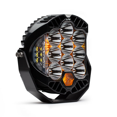 Baja Designs LP9 Series LED light pod, compact square housing with textured mounting bracket