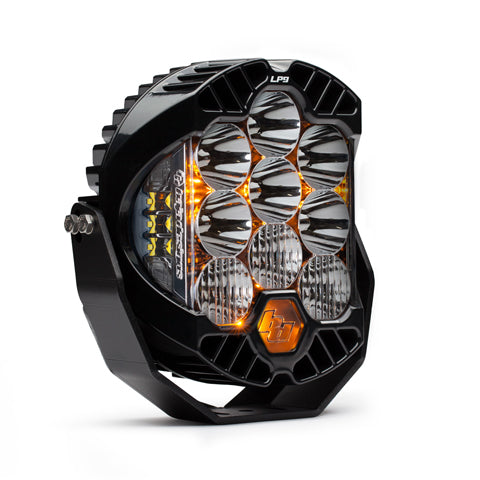 Baja Designs LP9 Series LED light pod showing lens and housing detail