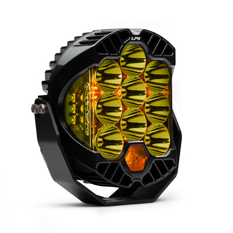 Baja Designs LP9 Series LED light pod showing compact housing and lens detail