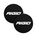 RIGID Industries 360-Series 4-inch LED light covers, black pair, showing protective lens covers