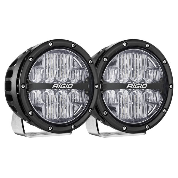 360-Series 6 Inch Off-Road Lamp Drive Beam RGBW Backlight Set of 2 Rigid Industries