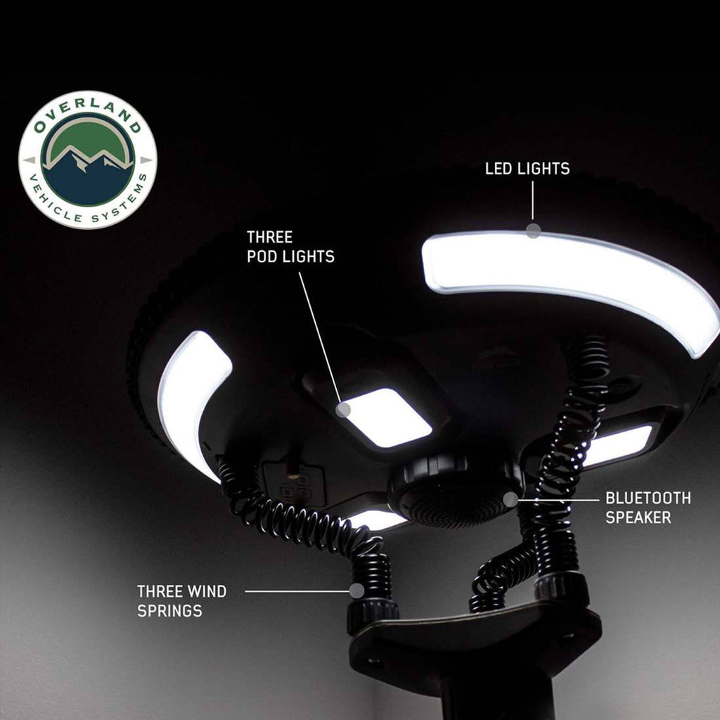 UFO Solar Light Light Pods & Speaker - Camping Light Overland Vehicle Systems-4x4 Mega Store