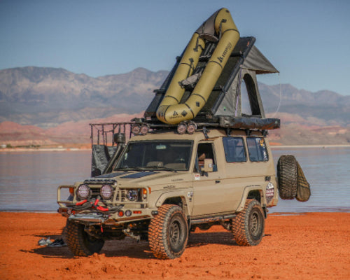 18099901 Mamba 3 Roof Top Tent - Clam Shell Roof Top Tent Overland Vehicle Systems-4x4 Mega Store
