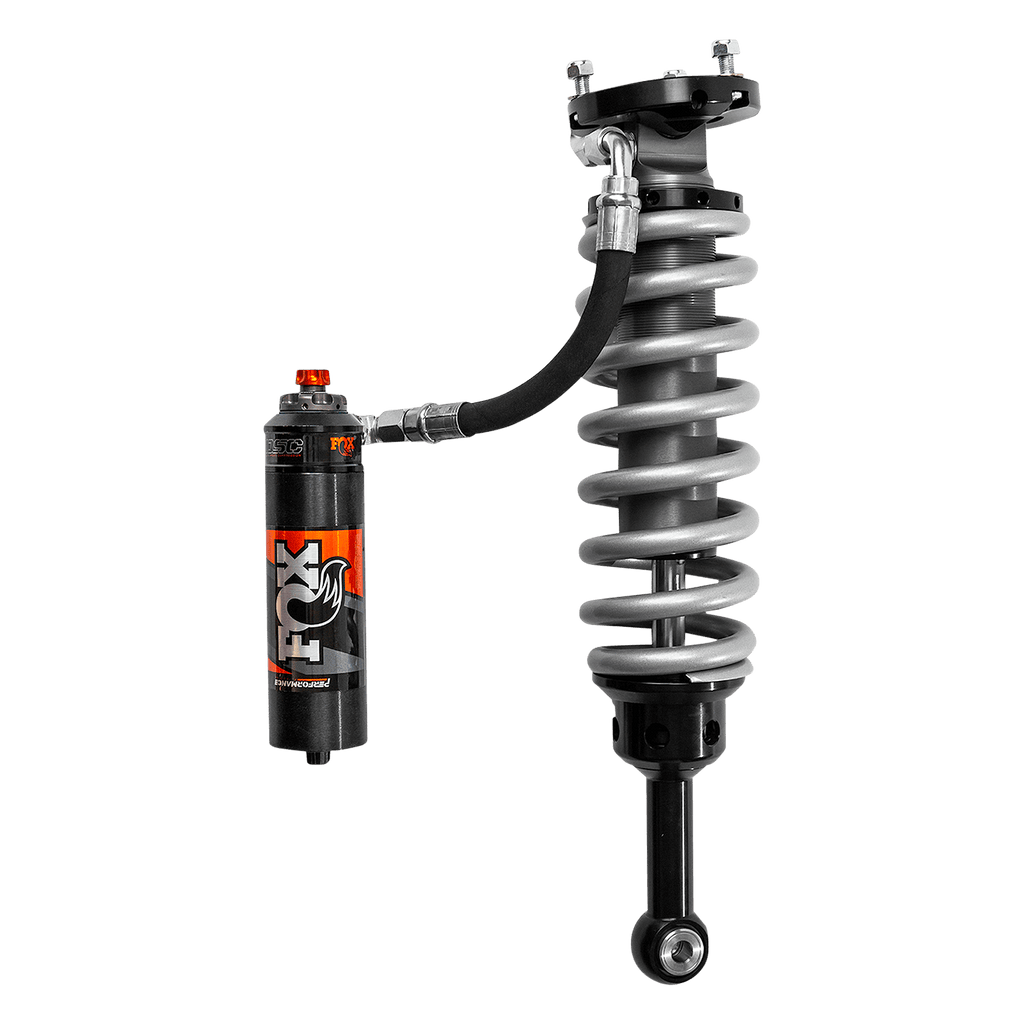05-Up Toyota Tacoma Front Coilover Performance Elite 2.5 Remote Reservoir 2 Inch Lift Dual Speed Compression Adjuster Fox Offroad Shocks-4x4 Mega Store