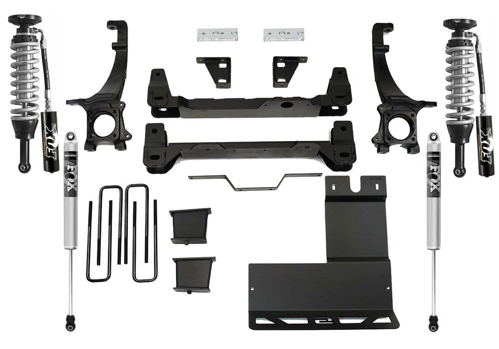 4.5 Inch Lift Kit with Fox Coilovers and Rear Shocks 2016-2023 Toyota Tacoma (will not fit Trd Pro models or 2WD with 5-lug wheels) Superlift-4x4 Mega Store