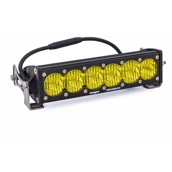 Baja Designs OnX6 10-inch LED light bar showing lens and housing detail