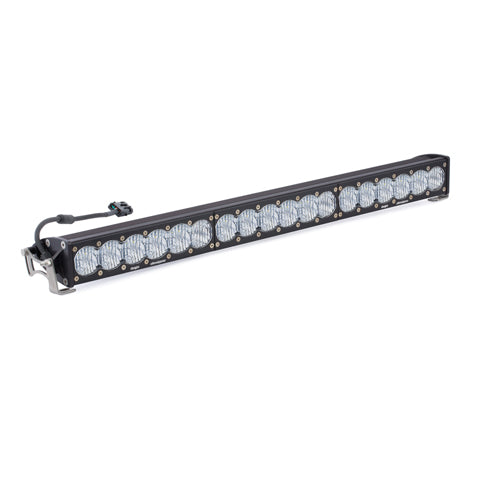 Baja Designs OnX6 30-inch LED light bar showing full-length housing and lens detail