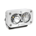 Baja Designs S2 Pro LED driving/combo light in white, front angle view showing lens and housing detail