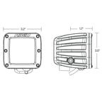 SAE Fog Light White Pair D-Series Pro RIGID Industries