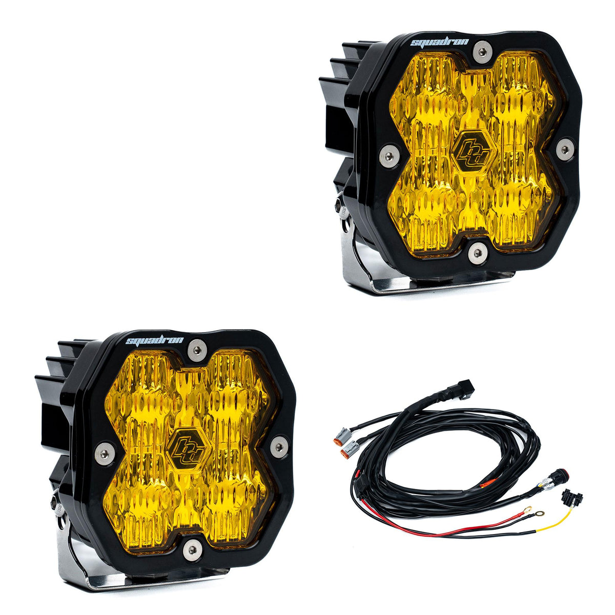 Baja Designs Squadron 2.0 Sport Black LED auxiliary light pod pair – Wide Cornering beam pattern