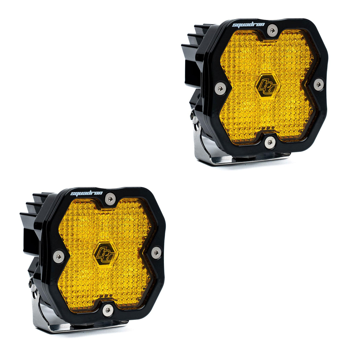 Baja Designs Squadron 2.0 Sport Black LED auxiliary light pod pair – Work/Scene beam pattern