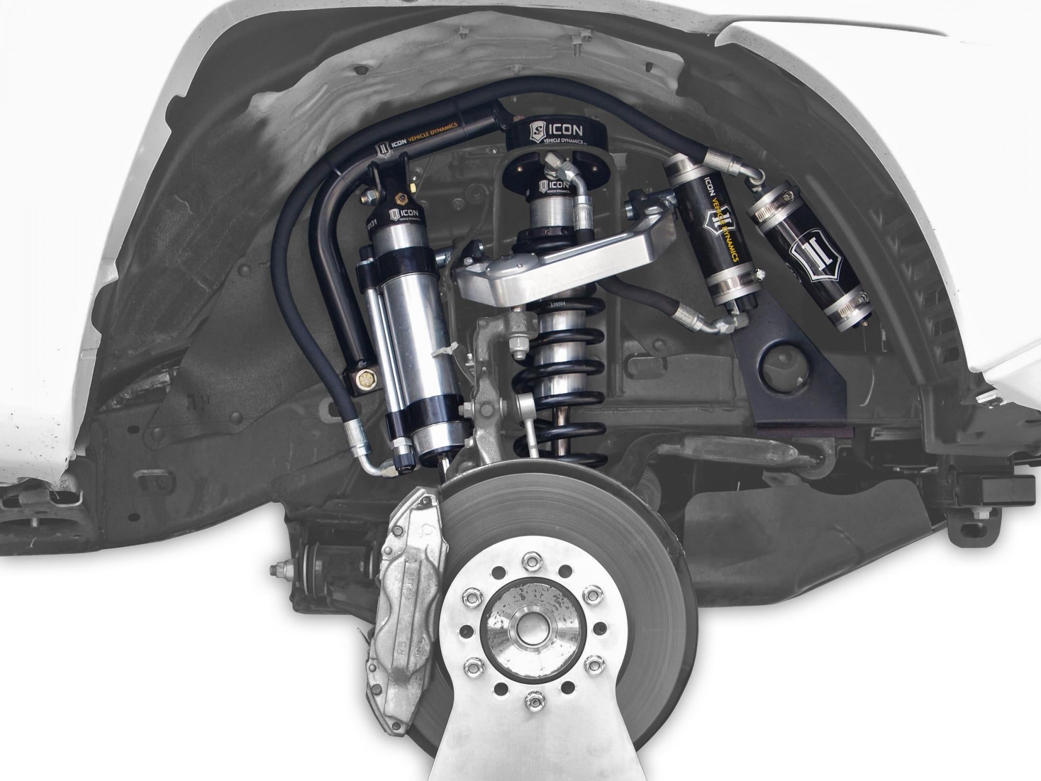 2007-2014 Toyota FJ Cruiser/2003-2024 Toyota 4Rrunner/2005-2023 Toyota Tacoma S2 Shock Hoop Kit Icon Vehicle Dynamics-4x4 Mega Store