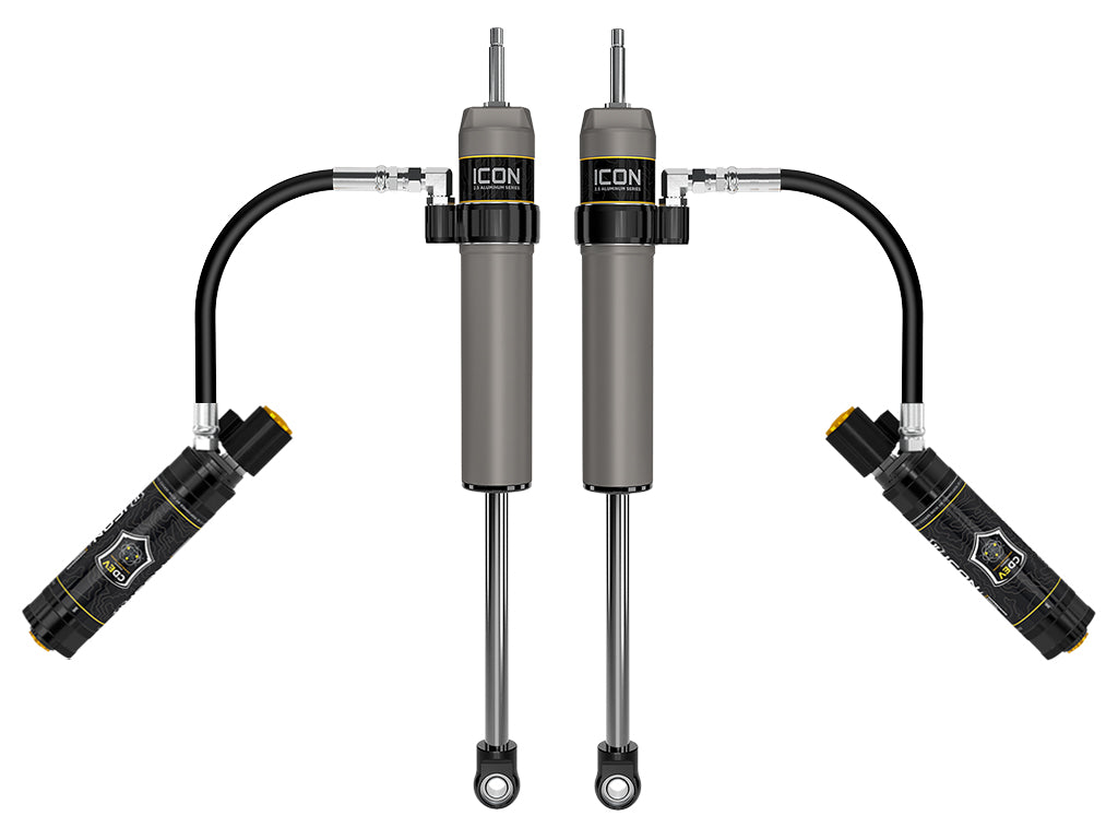 2024-2025 Toyota Tacoma 0-1 Inch Lift Rear V.S. 2.5 Aluminum Series Shock Absorbers Remote Reservoir W/ CDEV Pair Icon Vehicle Dynamics-4x4 Mega Store