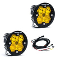 Baja Designs Squadron-R 2.0 Sport Black LED Auxiliary Light Pod Pair – Driving/Combo – Baja Amber