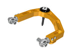 2024-2025 Toyota Tacoma/2024-2025 Toyota Land Cruiser 250 Series/2024-2025 Lexus GX550/2025 Toyota 4Runner Front Billet Upper Control Arms W/ Delta Joint Pro Gold Anodizing Icon Vehicle Dynamics-4x4 Mega Store