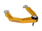 2024-2025 Toyota Tacoma/2024-2025 Toyota Land Cruiser 250 Series/2024-2025 Lexus GX550/2025 Toyota 4Runner Front Billet Upper Control Arms W/ Delta Joint Pro Gold Anodizing Icon Vehicle Dynamics-4x4 Mega Store