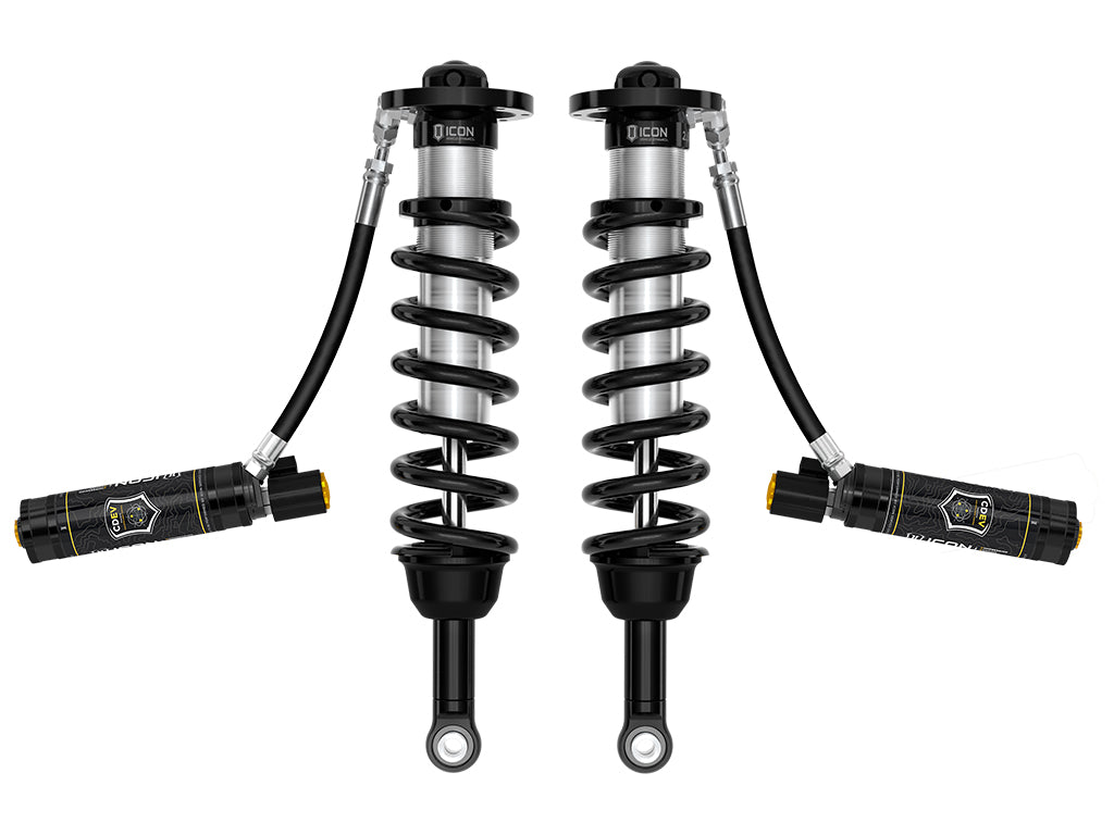 2022-2025 Toyota Tundra 1.25-3.5 Inch Lift 2023-2025 Sequoia 3-4.5 Inch Lift Front V.S. 2.5 Series Coilover Kit Remote Reservoir W  CDEV Pair Icon Vehicle Dynamics