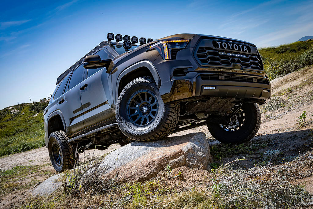 2022-2025 Toyota Tundra 1.25-3.5 Inch Lift 2023-2025 Sequoia 3-4.5 Inch Lift Front V.S. 2.5 Series Coilover Kit Remote Reservoir W  CDEV Pair Icon Vehicle Dynamics
